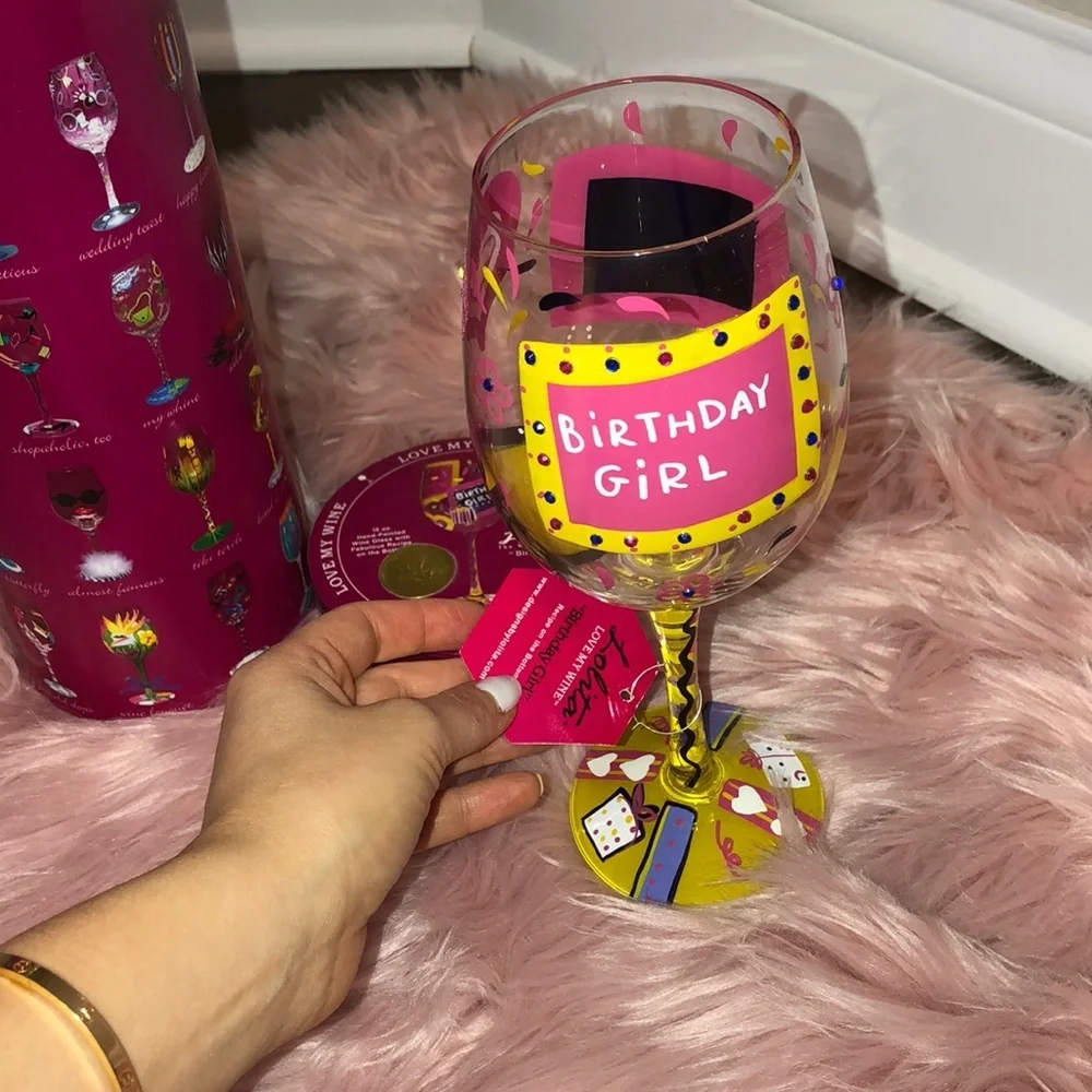 Lolita Birthday Girl Wine Glass